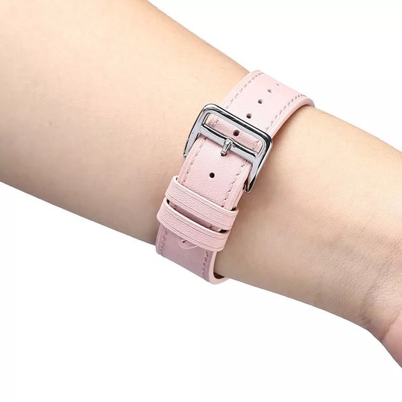 NEW Pink Leather band For Apple Watch - Picture 4 of 5